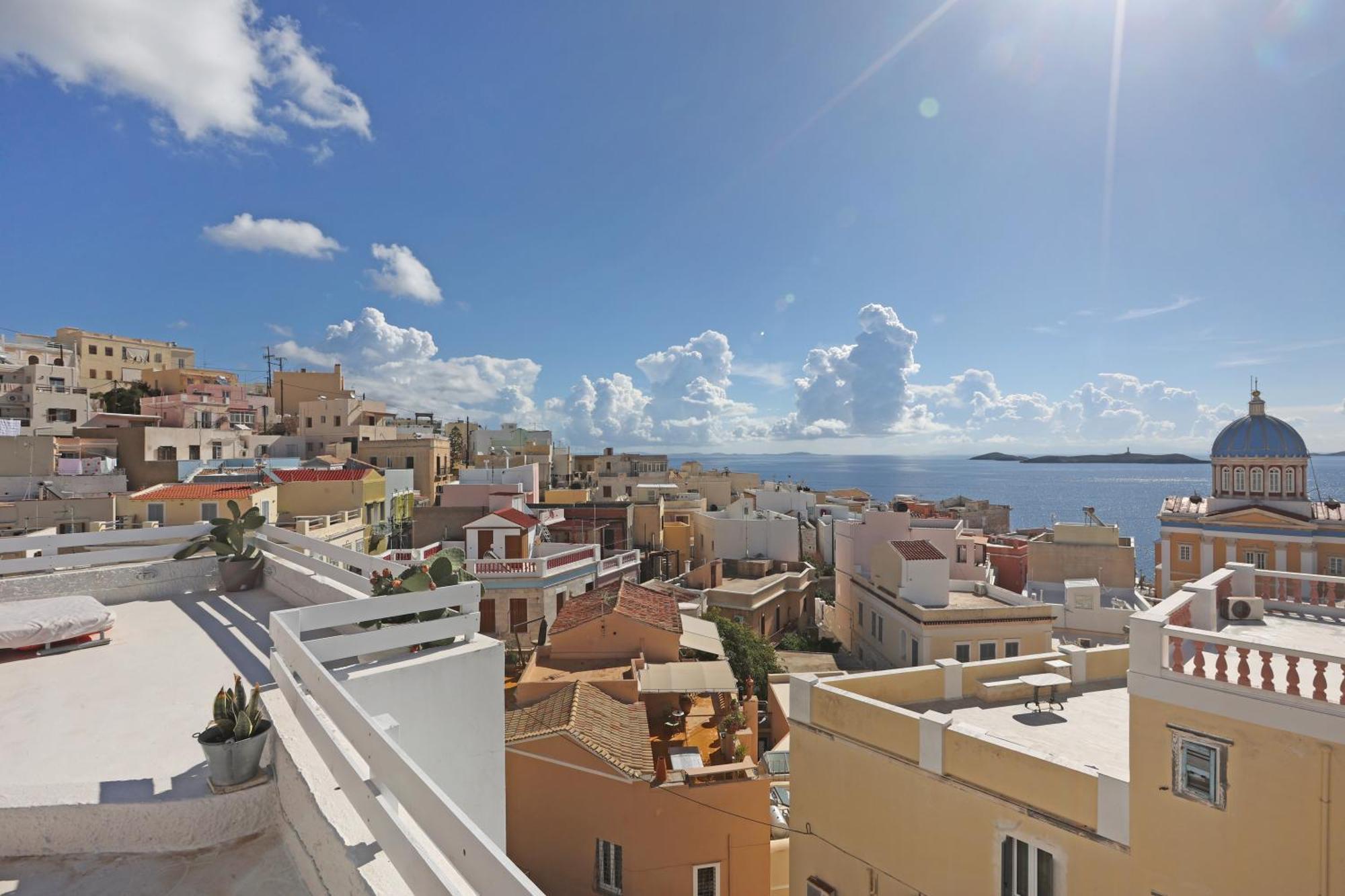 San Nikolas View Guest House Ermoupoli Bagian luar foto